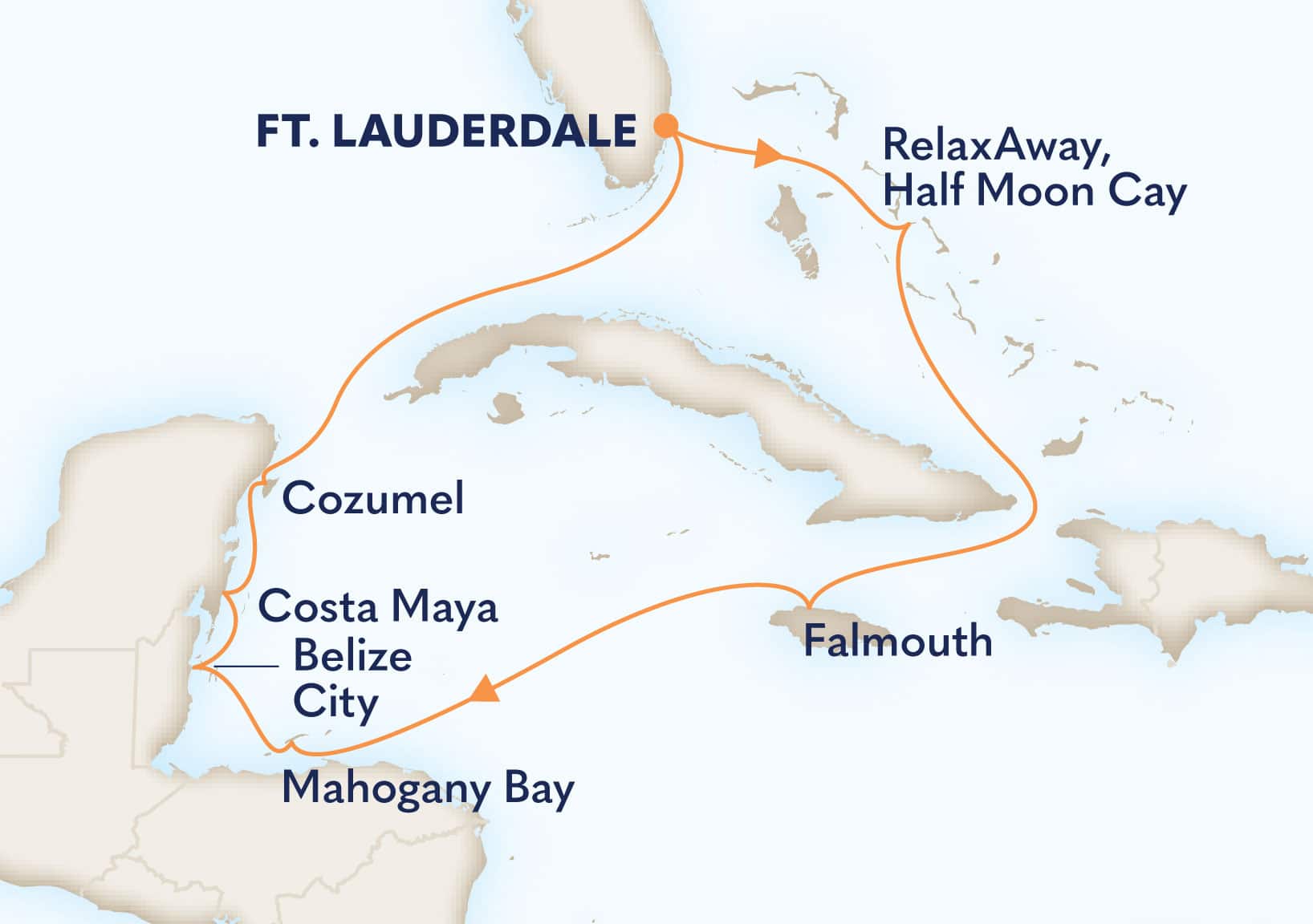 10-Day Western Caribbean: Greater Antilles, Belize & Mexico