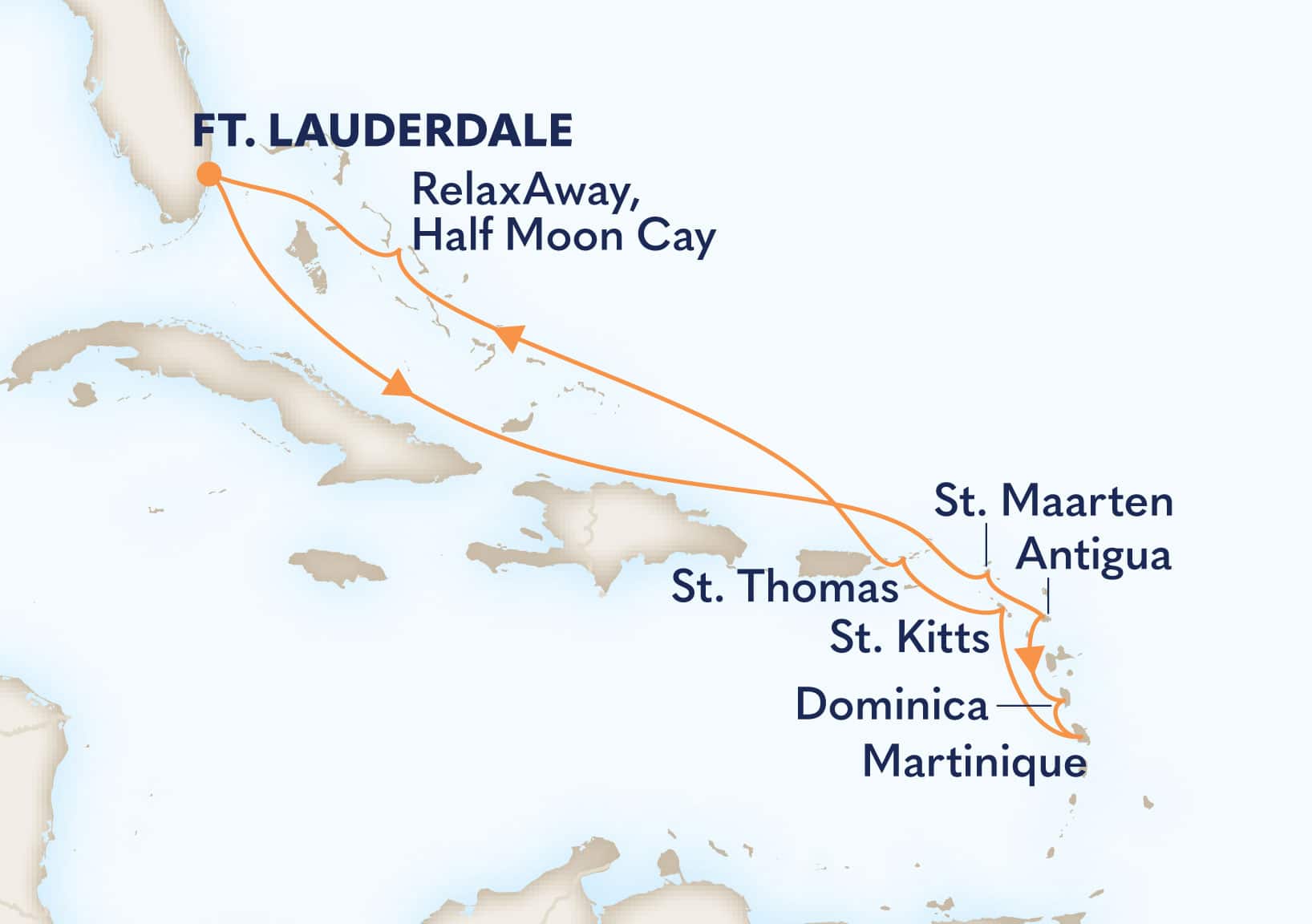 11-Day Eastern Caribbean: Windward & Leeward Islands