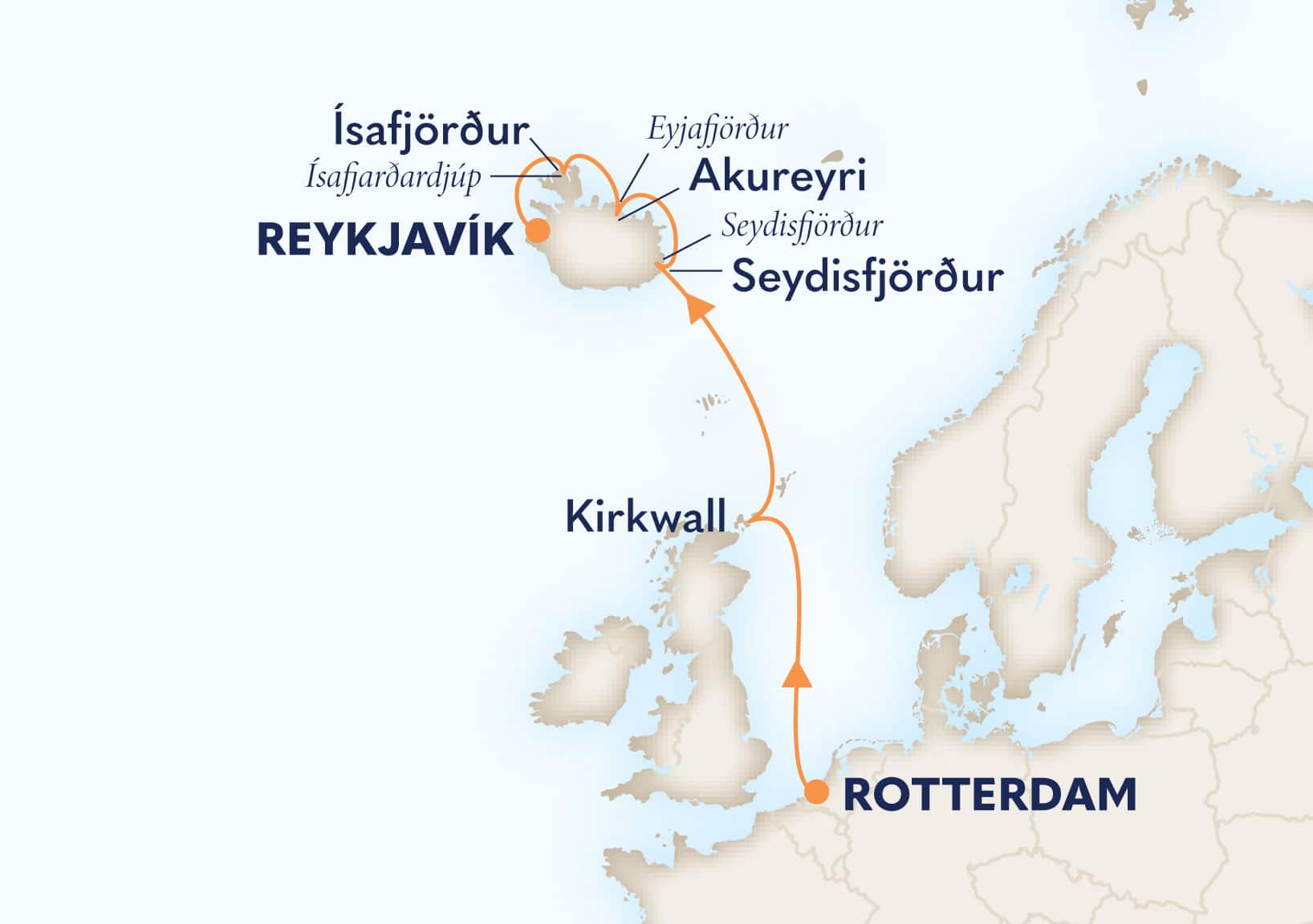7-Day Icelandic Fjords & Orkney Islands