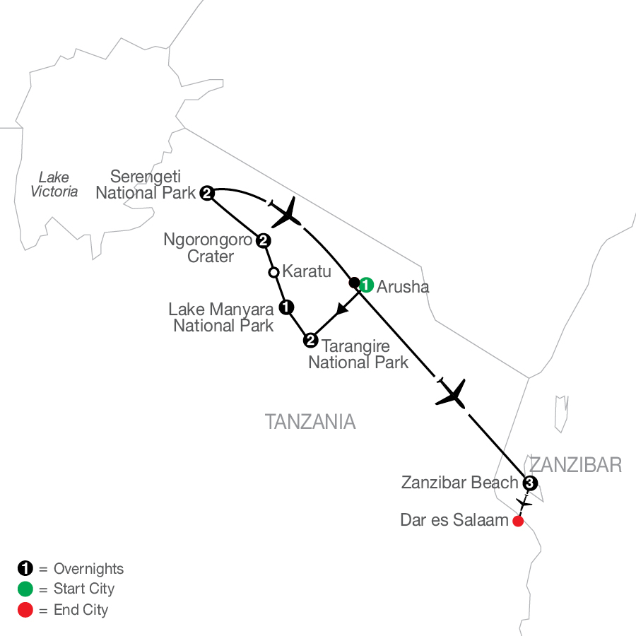 Tanzania: The Serengeti & Beyond With Zanzibar