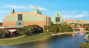 Room savings + Guaranteed room upgrade + Kids eat free at Walt Disney World Swan Hotel