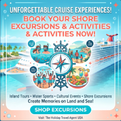 Book your shore excursions & activities  now!